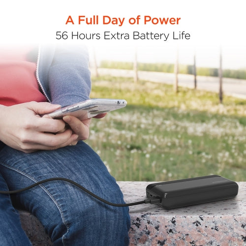 20000mAh 20W PD + USB Power Bank Black