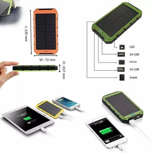 Solar Power Bank Phone or Tablet Charger